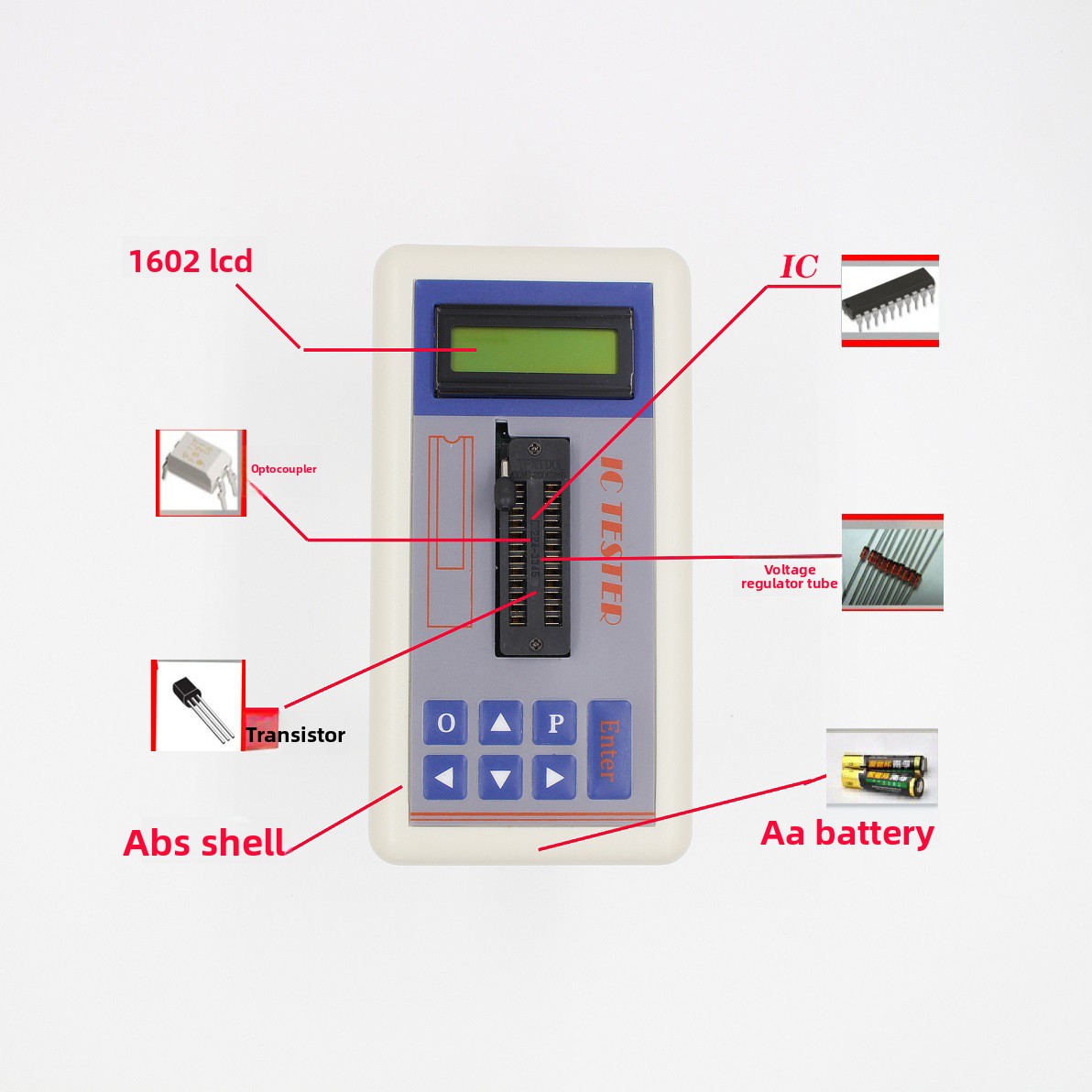 TSH‑06F IC Transistor Tester f - Electronics Repair Shop review and price