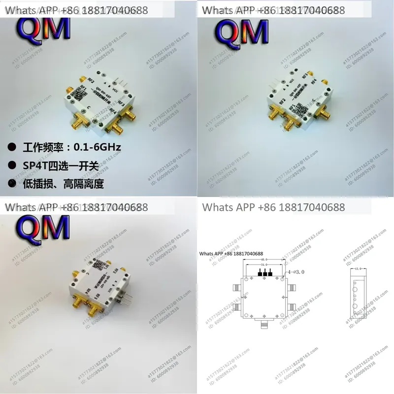 1PC for QM-SW-4ST 0.1-6 GHz SP - Qm Electronics & Repair Services Photos review and price
