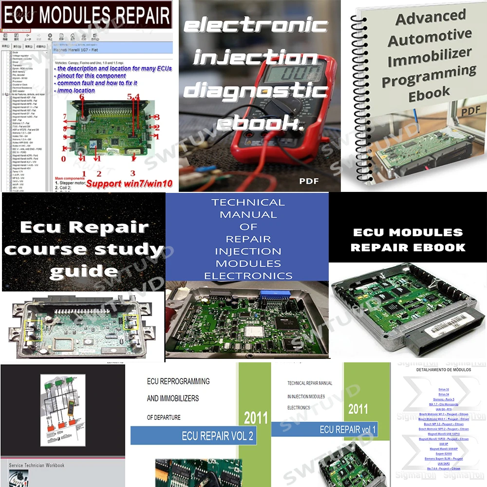 10 PCS ECU REPAIR E-Book Cours - Electronics Repair Guide review and price